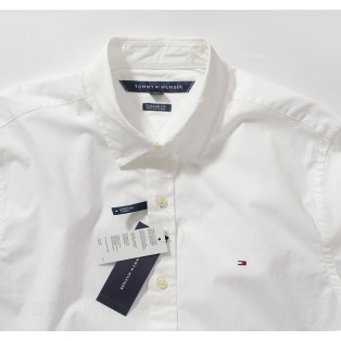 Tommy Hilfiger Biala Koszula Meska Stretch